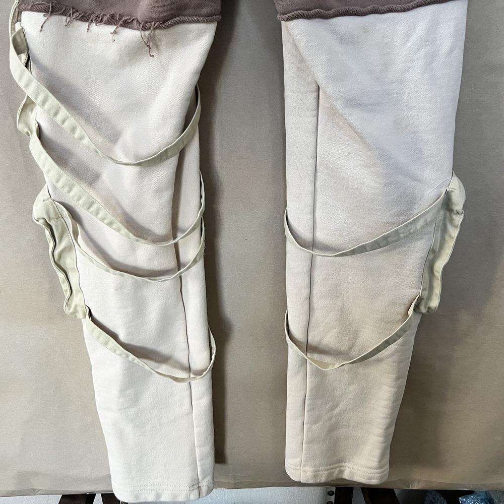 Quarterfinal Cargo Sweatpants RD/4 Mens Medium Beige Tan Pushing Limits Casual - Picture 13 of 15